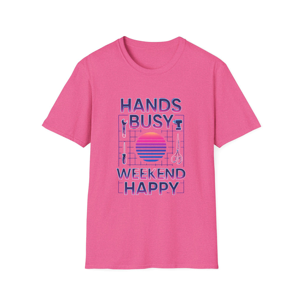 Busy Hands Neon Sign T-Shirt